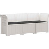 Dvosjedni vrtni sofa s jastucima u ratan izgledu PP Bijela | shoptok.hr
