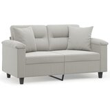 Maison Chic kavč - Sofa - Kanape dvosed z blazinami sv. siv 120 cm tkanina iz mikrovlaken, (21727564) Cene