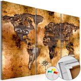  Slika na plutenoj podlozi - Shade of Gold [Cork Map] 90x60 | shoptok.hr