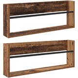  Polica za časopise s policom 2 pcs Staro drvo 80 x 12 x 30 cm | Eponuda.ba