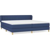  Krevet s oprugama i madracem plavi 200 x 200 cm od tkanine | shoptok.hr