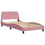  Okvir za krevet s uzglavljem Dover 100x200 cm baršunasti | Eponuda.com