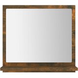  Kupaonsko ogledalo boja dimljenog hrasta 40x10,5x37 cm drveno | Eponuda.com