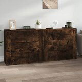 The Living Store Komoda 2 kosa dimljen hrast inženirski les - Komoda, (21662343) | Shoptok.si