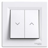 Schneider Electric Asfora Tipka za žaluzije (Bela, Plastika, 10 A) | Shoptok.si