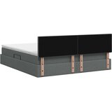  Krevet s madracem i skladištem Tamnosiva 180 x 200 cm Baršun | shoptok.hr