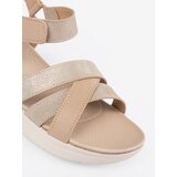 Sergio Leone Light beige sandals on a white platform | Shoptok.si