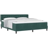  Krevet s opruga kutije Tamnozelena 200 x 180 cm Baršun | shoptok.hr