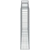  Lučne gabionske košare 4 kom 300x30x140/160cm pocinčano željezo | shoptok.hr