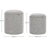 BIZZOTTO Svijetlo sivi tabure Sasha – | shoptok.hr