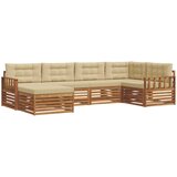  Set vanjskih sofa 6 kom. Prirodna i bež 327 x 168,5 x 73 cm | shoptok.hr