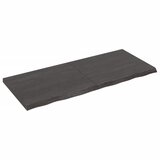 Polica tamnosiva 120 x 50 x 4 cm od obrađene hrastovine | shoptok.hr