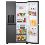 LG GSLC41EPPE Stran ob strani z vodnim rezervoarjem, Total No-Frost mat crno. | Shoptok.si