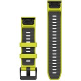 Garmin remen za sat QuickFit 22 mm, Amp Yellow / grafitni silikon | shoptok.hr