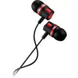 Canyon Stereo earphones with microphone, 1.2M, red - CNE-CEP3R