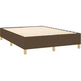 Krevet box spring s madracem LED tamnosmeđi 140x200 cm tkanina | shoptok.hr