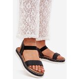 Boto Women's Sandals With Braiding On Decorated Platform Black Velara | ePonuda.com
