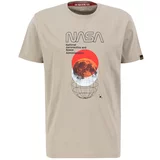 Alpha Industries Majica 'NASA Orbit' pesek / mešane barve