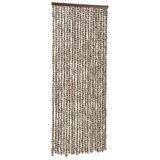Furnova Zavesa proti mrčesu taupe in bela 56x200 cm šenilja, (21918509) | Shoptok.si