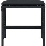 vidaXL Vrtni stolci s jastucima 4 kom crni 41x41x36 cm od poliratana | shoptok.hr