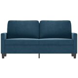  Dvosjed plavi 140 cm baršunasti Plava | Shoptok.si