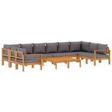 vidaXL 8-dijelna set vrtnih sofa s jastucima masivno bagremovo drvo | shoptok.hr