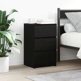 vidaXL Noćni ormarići s 3 ladice 2 kom crni 39x35x65 cm | shoptok.hr