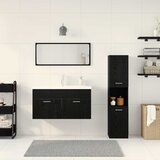  Set namještaja za kupaonicu 4 kom. Crni hrast Konstruirano drvo | shoptok.hr