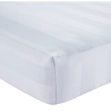 Catherine Lansfield Bijela satenska plahta s gumom 90x190 cm So Soft Satin Stripe – Cijene