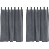  Zavjese za zamračivanje 2 kom. Svjetlosiva 140 x 140 cm Baršun | shoptok.hr