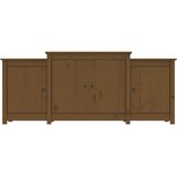  Komoda smeđa boja meda 164 x 37 x 68 cm od masivne borovine | shoptok.hr