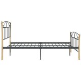  Za krevet crni metalni 120 x 200 cm | shoptok.hr