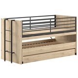 Vipack Pograd/z dodatnim ležiščem otroška postelja z letvenim dnom 90x200 cm v naravni barvi Sam – | Shoptok.si