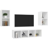 TV Zidni ormarići 4 kom bijeli od iverice | shoptok.hr