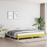 Maison Chic Posteljni okvir - Dvoposteljna postelja - Zakonska postelja brez vzmetnice zelen 200x200 cm blago-J4766, (21760553) | Shoptok.si