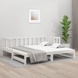 vidaXL Dnevni ležaj na izvlačenje bijeli 2x(80x200)cm masivna borovina Cijene