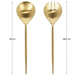 Kave Home Pribor za salatu 2 kom od nehrđajućeg čelika Lite – | shoptok.hr