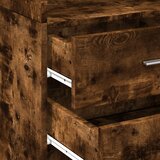  Visoka komoda dimljeni hrast 45x42,5x185 cm konstruirano drvo | Eponuda.com