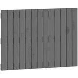 Maison Chic stensko posteljno vzglavje - vzglavna omarica - nočna omarica sivo 82,5x3x60 cm trdna borovina, (21706991) | Shoptok.si