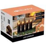 Ruhhy LED svijeće za lampione 15 cm, 12 kom, crne | shoptok.hr