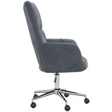  Stol za sproščanje temno siv žamet, (20821670) | Shoptok.si
