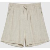 Marisse Beige Linen Shorts | Shoptok.si