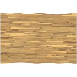  110 x 55 x 75 cm Čvrsto drvo akacije Bijela i crna Pravokutni | shoptok.hr