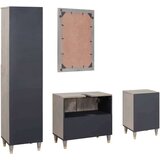 vidaXL Set namještaja za kupaonicu Zidne 4 pcs Siva 62 x 33 x 58 cm | shoptok.hr