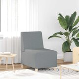 vidaXL Modularna sofa bez naslona za ruke svijetlo siva 55 cm tkanina Cijene
