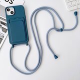 INORCO Zaščitna torbica za iPhone 14 Case Tekoči silikonski ovitek za telefon proti padcu z režo za kartice, trak, (22036178) | Shoptok.si
