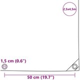 vidaXL Cerada 650g / m² Smeđa 2,5 x 4,5 m Platno s PVC premazom | shoptok.hr