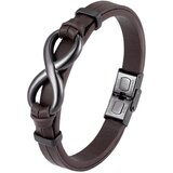  Moška zapestnica - luxury infinity rjava Cene