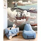 The Brooklyn Kids Modra otroška vreča za sedenje Hippo – | Shoptok.si