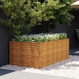 vidaXL Povišena vrtna gredica 196 x 100 x 69 cm od čelika COR-TEN | shoptok.hr